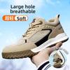 Men's Safety Shoes Steel Toe Soft Soled Male Sneakers Lightweight Breathable Working Shoes with Protection Anti Wear-resistant