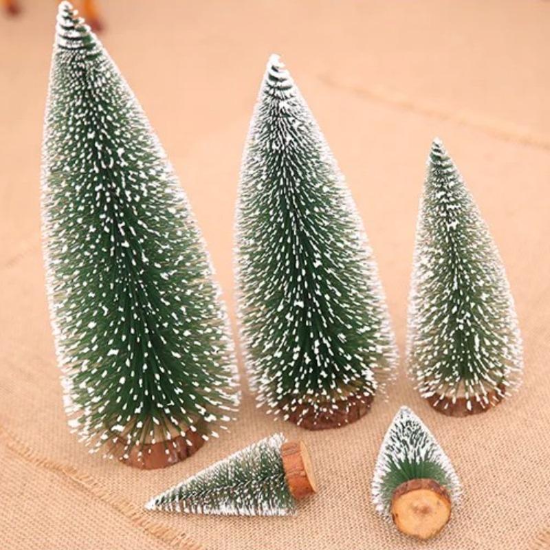 1PCS 6/8/10/15cm Christmas Tree New Year's Decoration Products Mini Christmas Tree Fake Pine Tree Christmas Decoration