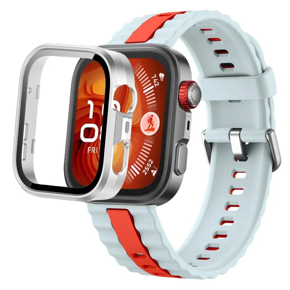 Силиконовый ремешок + ПК-кейс для Huawei Watch Fit 4/Fit 4 Pro, детали умного браслета для Huawei Watch Fit 3, защитный чехол для часов