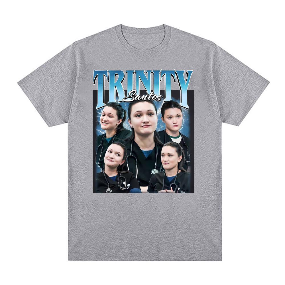 Trinity Santos Unisex Vintage 90s Medical Drama Fan Graphic T Shirts Unisex Women Fashion 100 Cotton Tee Shirt ONeck Tops Tshirt