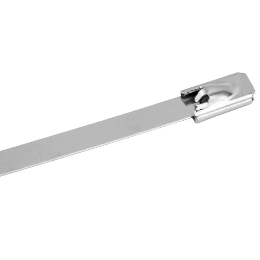200 Pcs Self Locking Cable Tie Stainless Steel Self Locking Cable Tie Zip Tie Exhaust Wrap