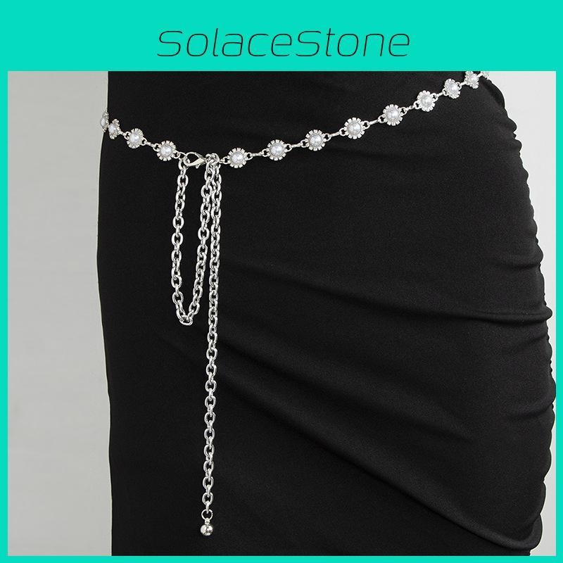 Diamond Elegant Water Waist Chain For Women With Hollow Design For Summer Fashion Accessories