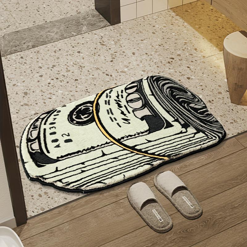 Realistic Creative Fine Silk Print Carpet, Water-Absorbing And Non-Slip Floor Mat In Entrance, Bathroom, Home Decoration