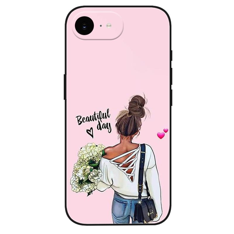 For iPhone 17e Case Silicone Luxury Space Cute Painted Soft Bumper for iPhone 17e 2026 17 e Phone Cover TPU Funda Shockproof