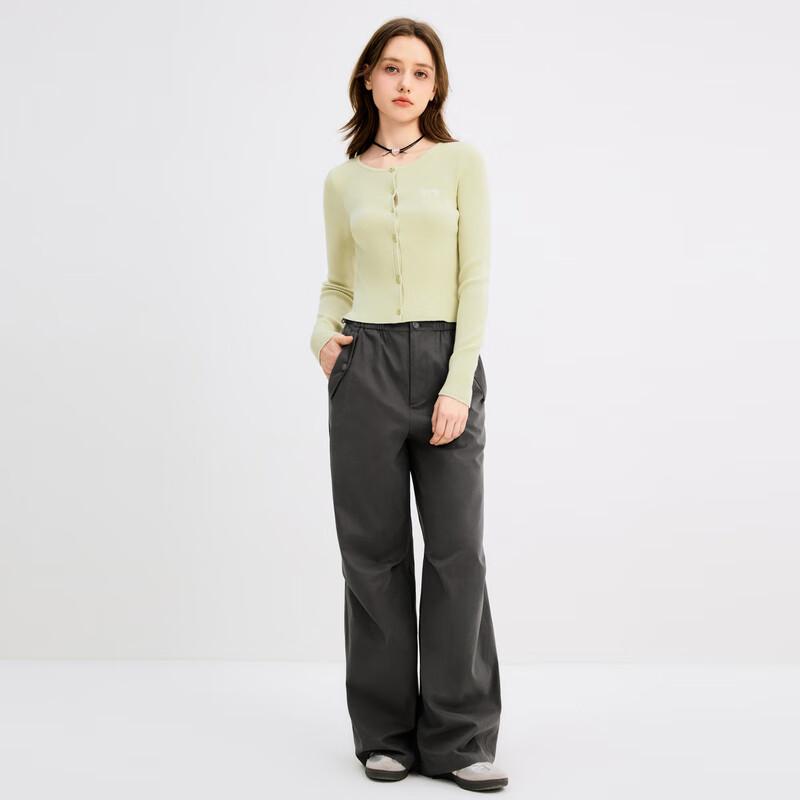 Ledin Women's American Retro Wide-Leg Cargo Pants
