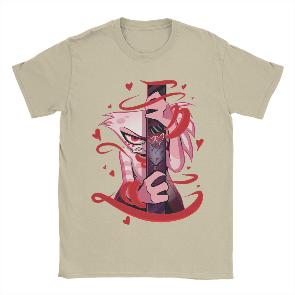 Веселые футболки Hazbins Hotels для мужчин, хлопковые футболки с круглым вырезом, футболки с коротким рукавом, одежда для подарка