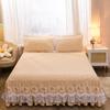 Юбка-кровать из кружевной пряжи, кружевное утолщенное стеганое покрывало с начесом, защитный чехол для матраса, постельные принадлежности