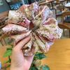 Винтажные цветочные шелковые атласные резинки для волос с ретро-цветами, аксессуары, высокоэластичные резинки для волос для женщин и девочек, подарок