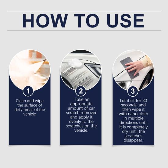 Nano Sparking Cloth Car Scratch Remover Простая паста для ремонта царапин на автомобиле с нано