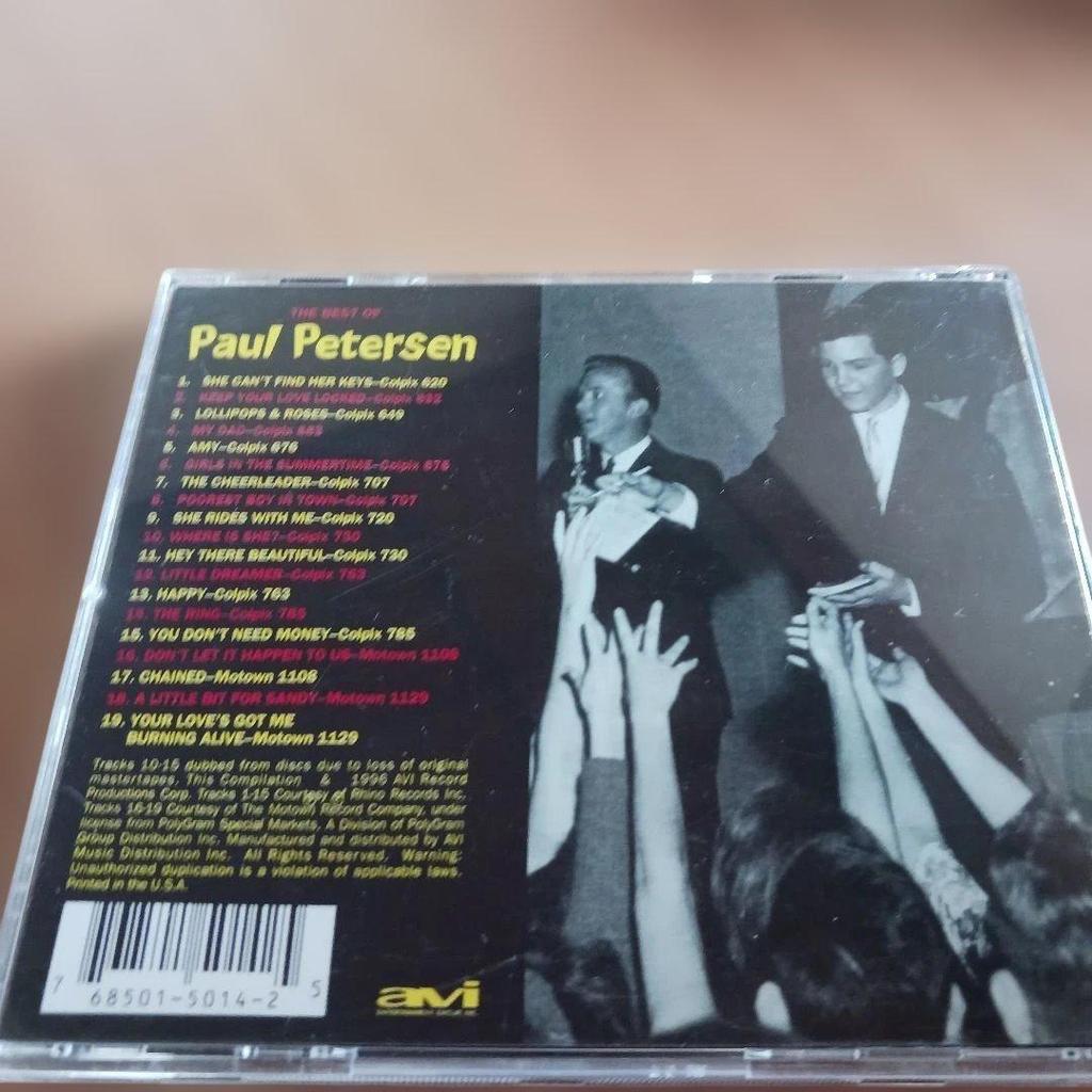 Used The Best of Paul Petersen CD