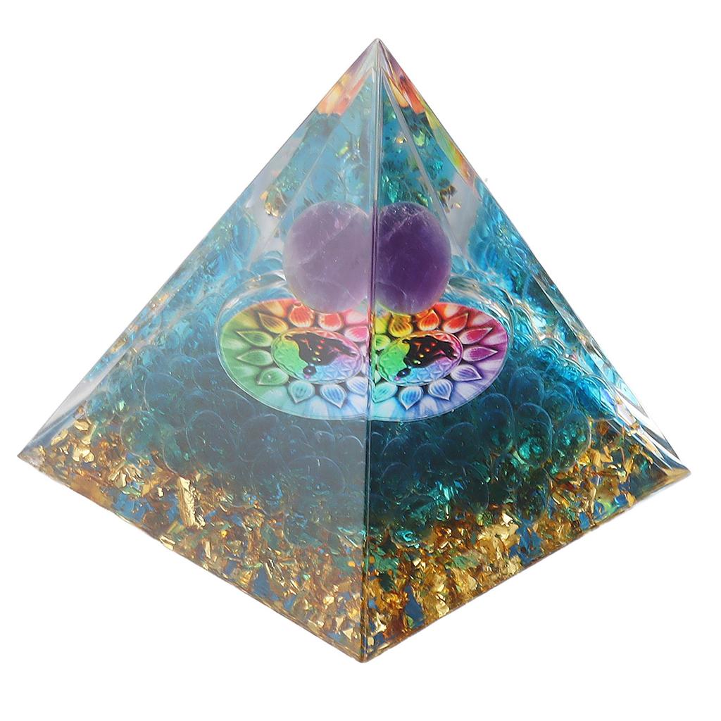 Положительная энергия Кристалл Пирамида Кристалл Эпоксидная Исцеление Кристалл Пирамиды для Медитации Удачи