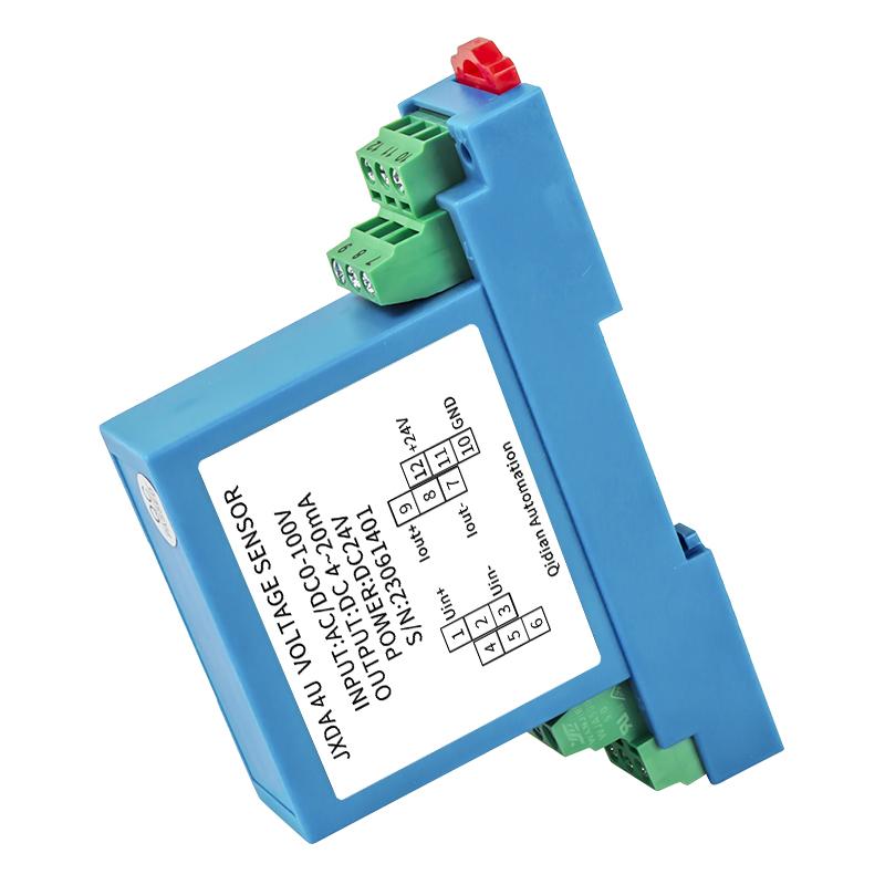 DC Voltage Transmitter 0-75mV 100V 50V Voltage input 4-20mA output Volatge Transducer Factory Supply DC Voltage Sensor