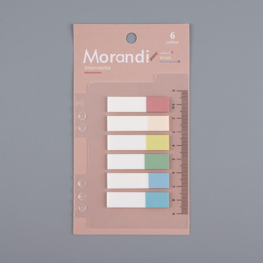 Прозрачная линейка и наклейки-указатели Morandi Marker для студентов