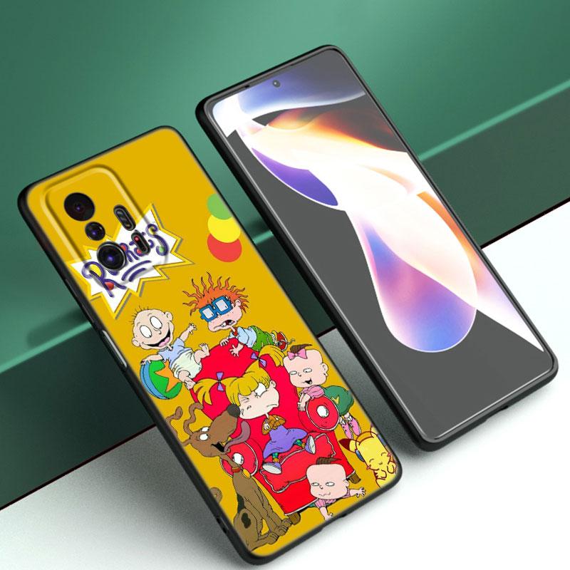 Мультяшный R-Rugrats черный силиконовый чехол для телефона Xiaomi Mi 9 SE 8 10 10T 11 12 13 Lite 9T 11T 12S 12T 13T 14 Pro 5G NE 11i 12X