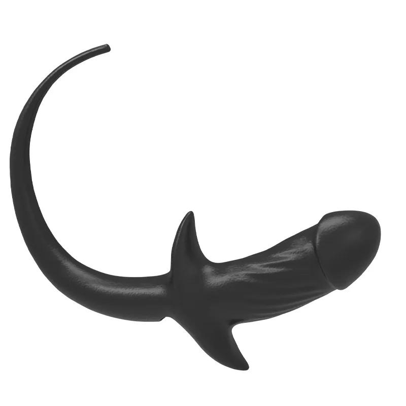 Вибраторы для собачьего хвоста для женщин Анальная пробка для мужчин Геи Анальные пробки Анималистические дилдо Автоматические качающиеся игрушки Эротические парные секс-игры Взрослые