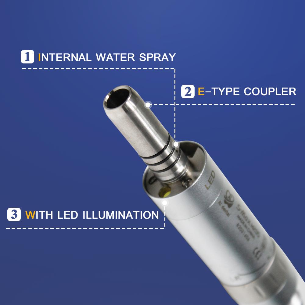 Набор стоматологических наконечников AI-M205LS 1:1 низкоскоростной наконечник X65L и низкоскоростной внутренний распылитель воды X25L с оптоволоконным кабелем