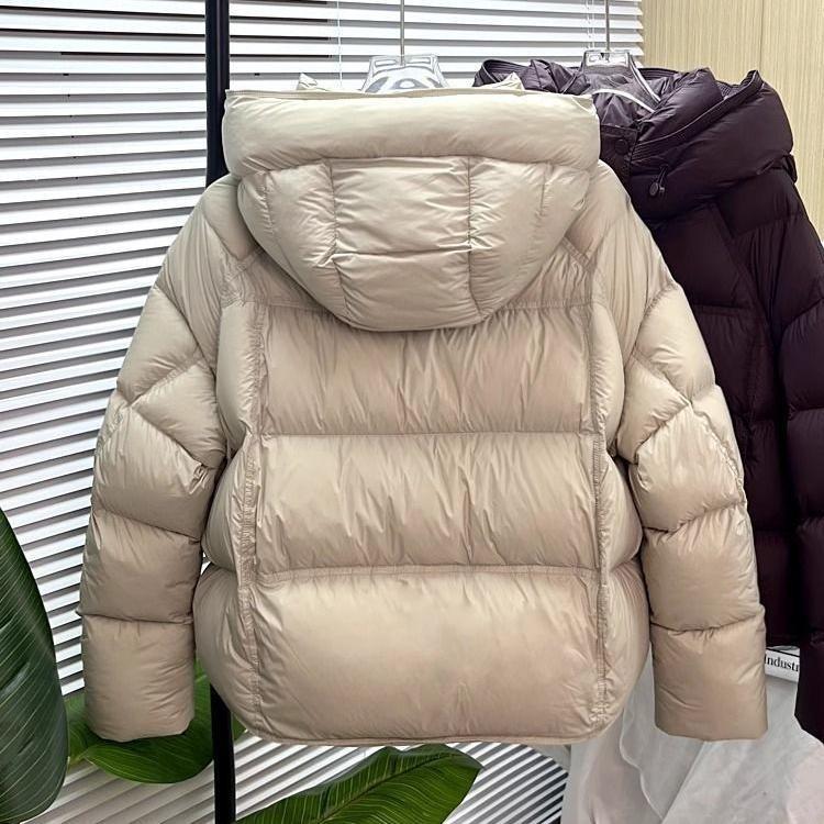 Теплый зимний женский хлопковый стеганый короткий свободный верхний одежда с капюшоном