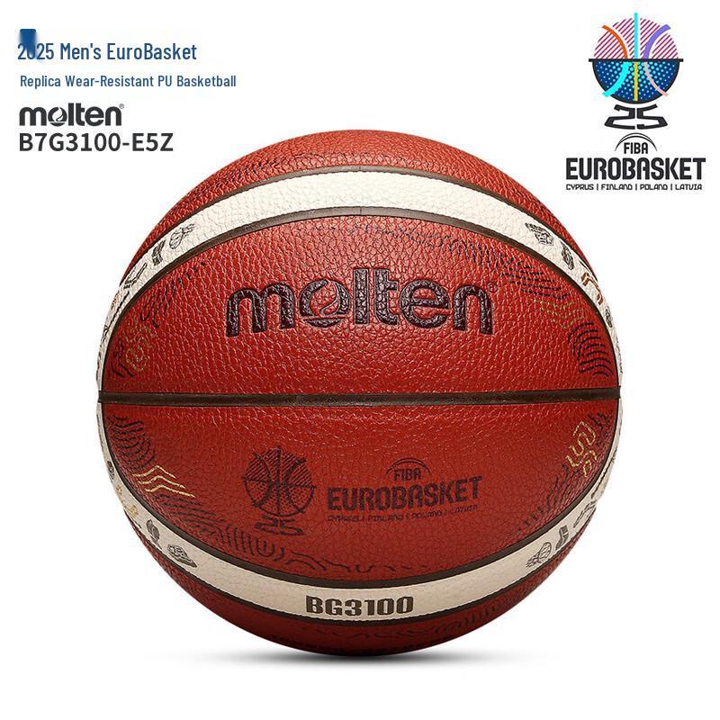 Molten 2025 EuroBasket Replica Size 7 PU Basketball