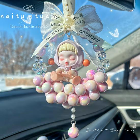 Совместимая Температура Пузырьков Автомобильное Зеркало Украшение Бант Подарок