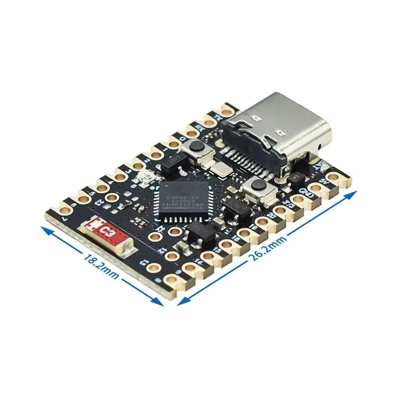 Плата разработки ESP32-C6 Supermini Микроконтроллер Обучение программированию Контроллер Ядро платы