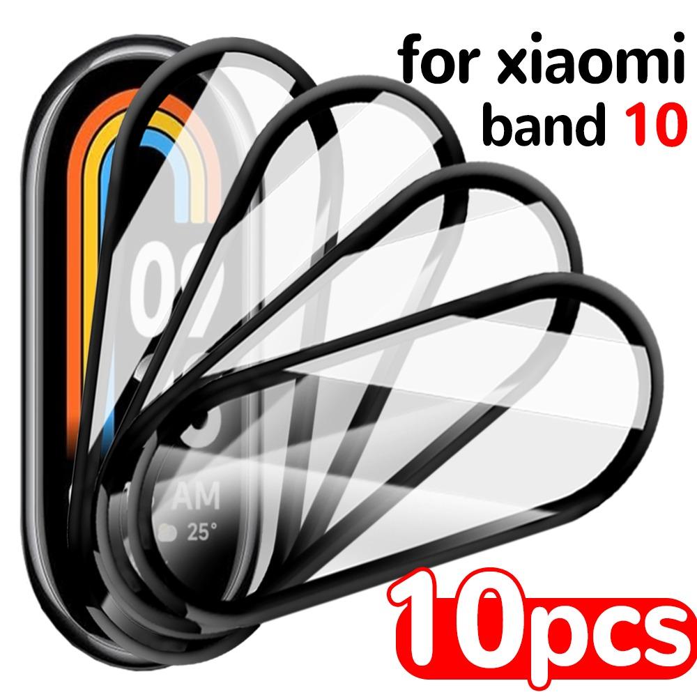 1-10 шт. Защитная пленка для экрана для Xiaomi Band 10, полное покрытие, мягкий ПММА, HD защитная пленка, изогнутая защита для MiBand 10, не стекло