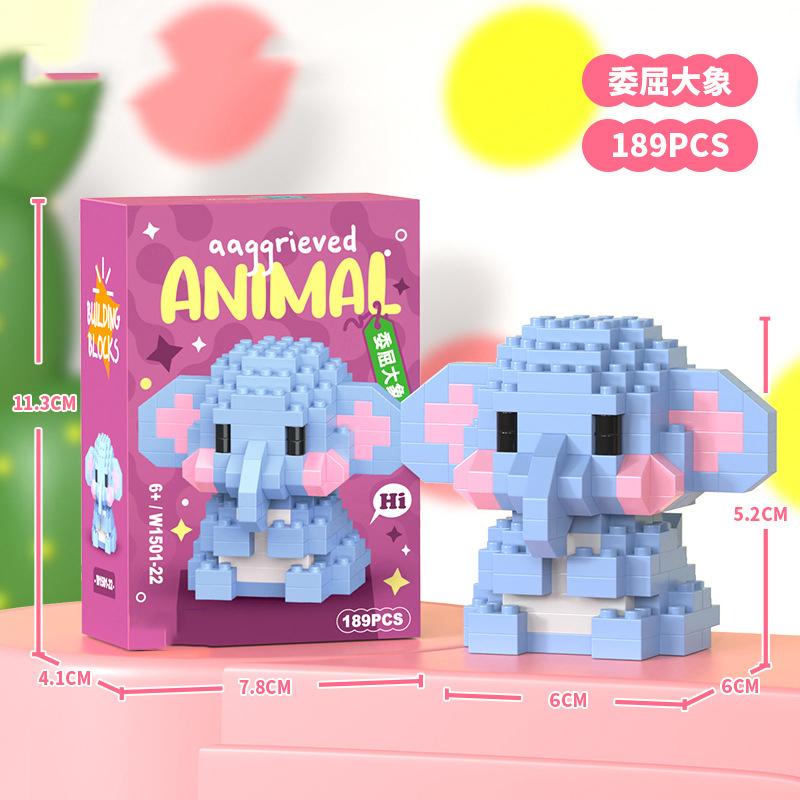 Animal Cat Bricks Constructor Set Micro Building Blocks Children Toy Adult Particle Building Block Dog Mini Toys Home Decoration