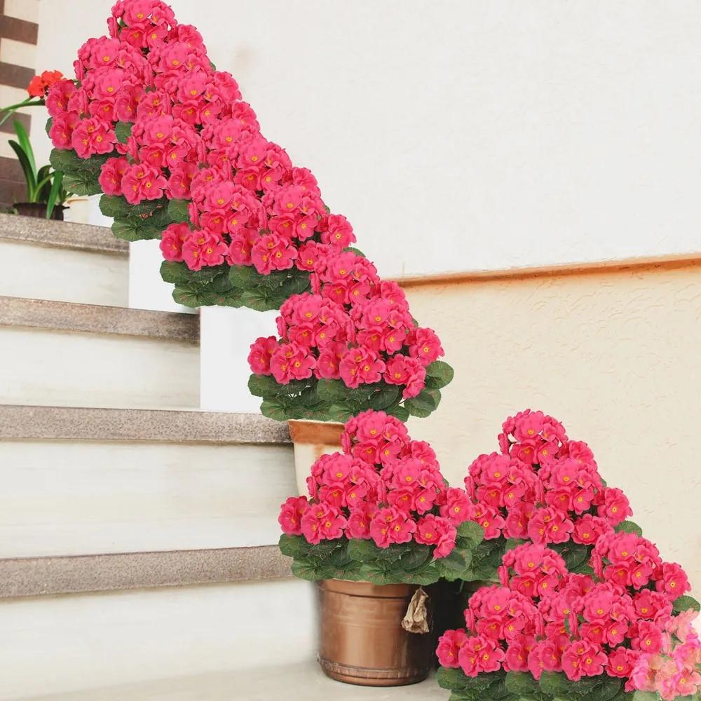 Искусственные цветы для украшения дома на открытом воздухе, устойчивые к ультрафиолетовому излучению искусственные пластиковые зеленые кустарники для украшения оконной рамы крыльца в саду,