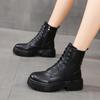European and American Style Short Boots Women's 2024 New Waterproof Platform Short Boots Solid Color Simple Women's Shoes Trafza