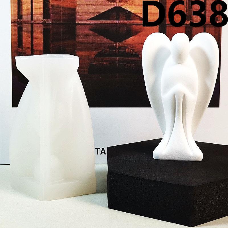 Сделай сам Ангел Свеча Силиконовая Форма 3D Статуя Богини Формы для Ароматерапевтических Свечей Ручной Работы Гипс Эпоксидная Смола Ангел Украшение Подарок