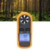 Pocket Digital Anemometer LCD Display Wind Speed Temperature Test Meter with Button Battery