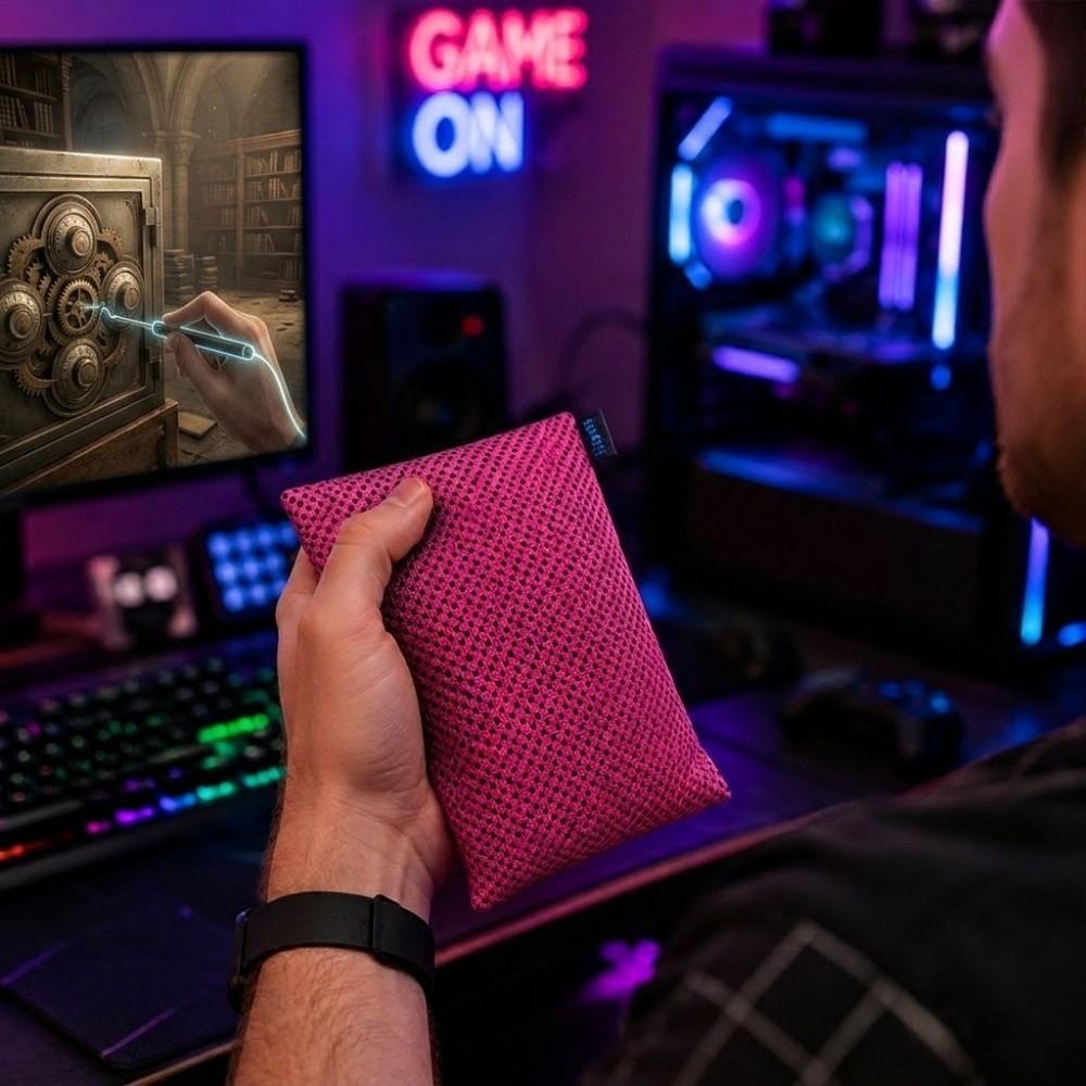 Reusable Gaming Hand Sweat Pouch Mesh Hand Sweat Absorber Durable Sweat Absorbing Bag