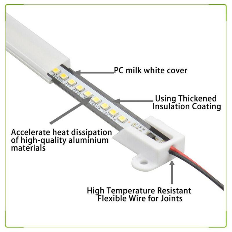 Ac220V Led Bar Light High Brightness 2835 Led Clip 30Cm 40Cm 72Leds Rigid Strip