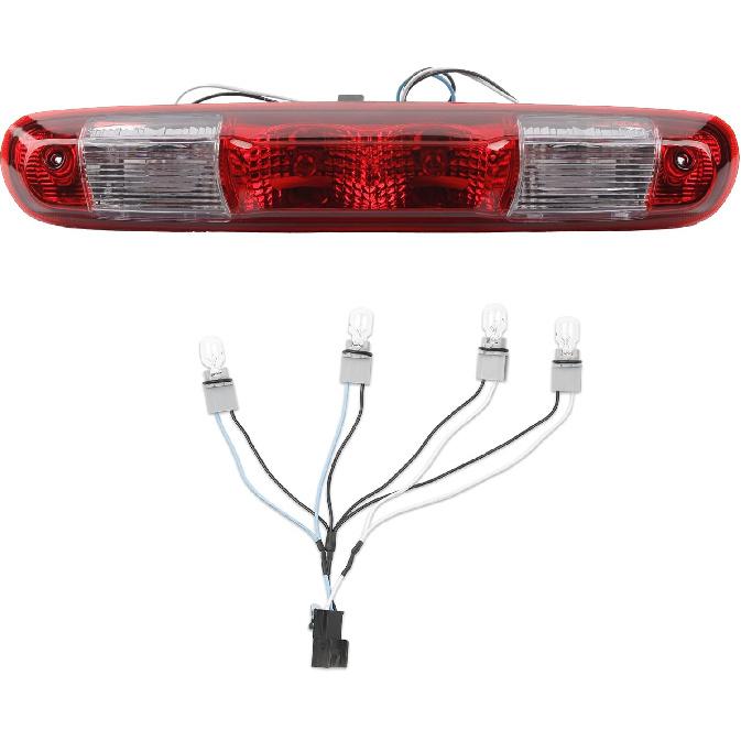 Dasbecan GM25890530 Red Rear Center High Mount Brake Light Compatible With GMC Sierra Chevy Silverado 2007-2013 Replace 923-247 Led Lamp Red Housing