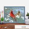 5D DIY Diamond Painting Two Birds Cross Stitch Kit Mosaic Diamond Embroidery Rose Full Round/Square Drill Home Decoration