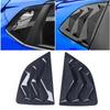 Для Honda Jazz Fit 2014 2015 2016 - Пластик ABS Задняя оконная четверть Жалюзи Накладка Боковой вентиляционный дефлектор Автомобильные клейкие аксессуары