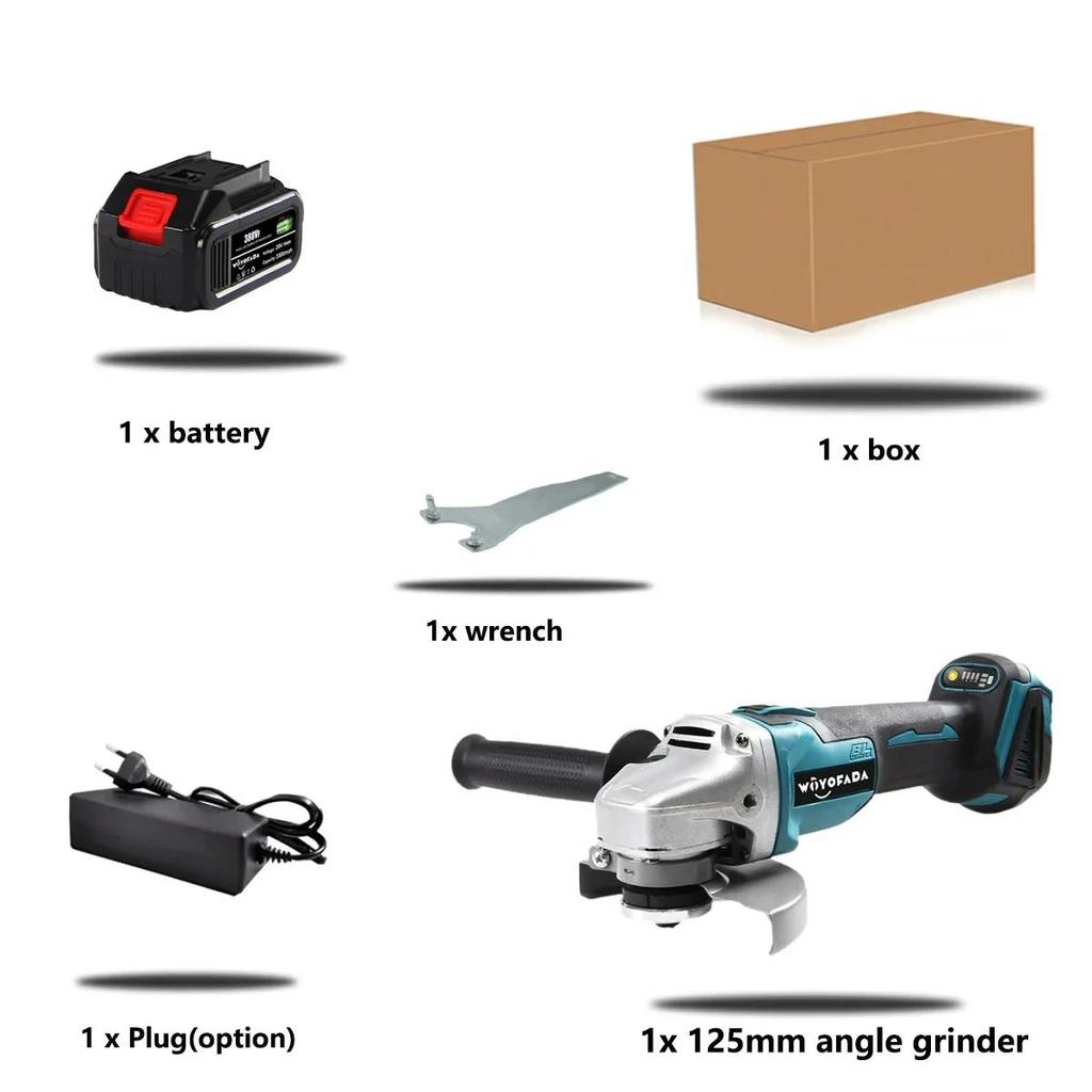 125 мм бесщеточный электрический угловой шлифовальный станок DIY деревообработка электрический ударный шлифовальный инструмент для Makita 18 В батарея