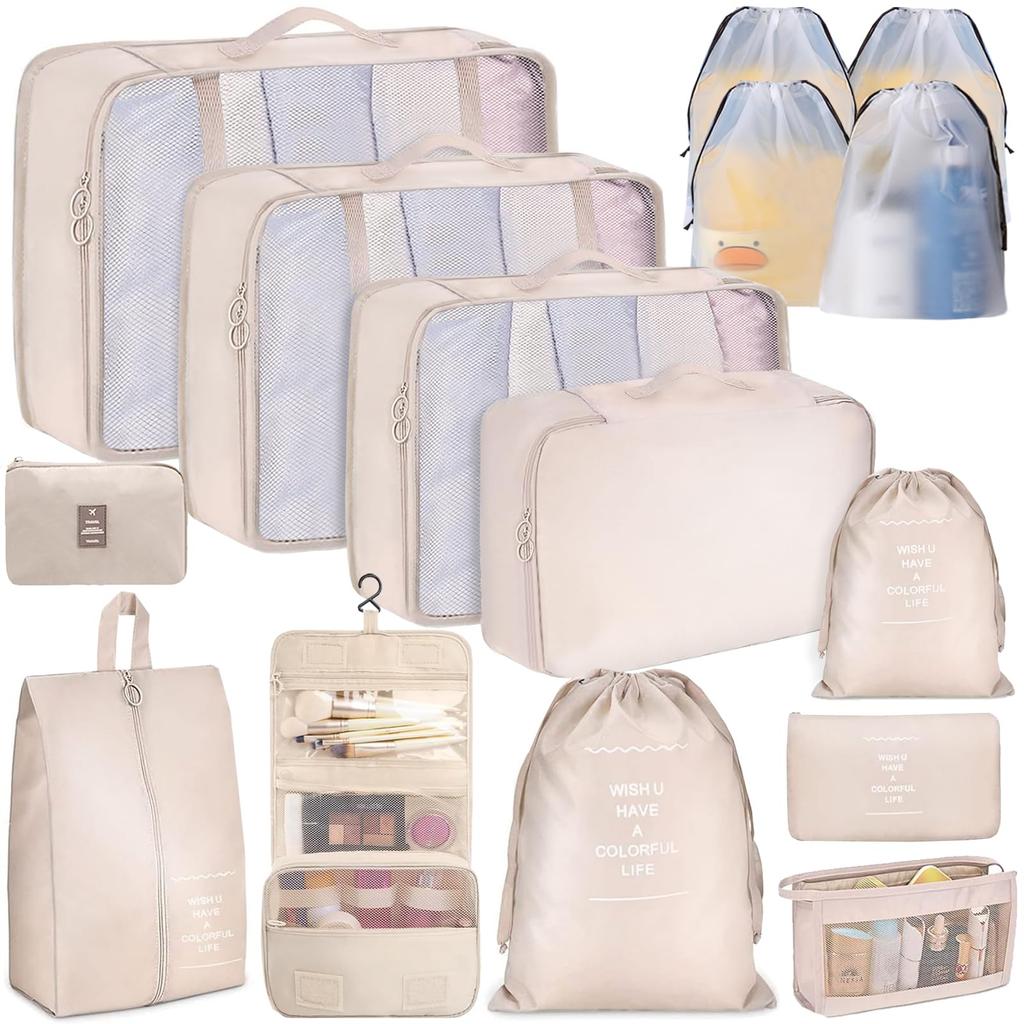 Travel Pouch Organizer Travel Travel Pouch Cute Packing Business Trip Convenient Underwear Convenient Travel Travel Travel Pouch 15-piece Set, Case,