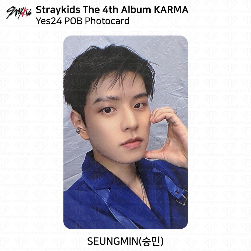 Stray Kids 4-й альбом Karma POB фотокарточка Yes24 KPOP K-POP SKZ