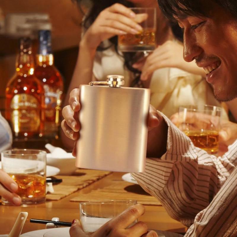 Фляжка из нержавеющей стали, бутылка для виски, портативная бутылка для вина