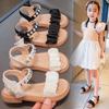 Girls' Summer New Sweet Princess Style Fashionable All-Match Soft Bottom Sandals