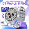 Новые DT Watch5 Улучшенные Ультра Большие 4 ГБ Памяти Умные Часы Мужские GPS Карта MP3/MP4 Плеер Bluetooth Звонок Спорт Мода Умные Часы