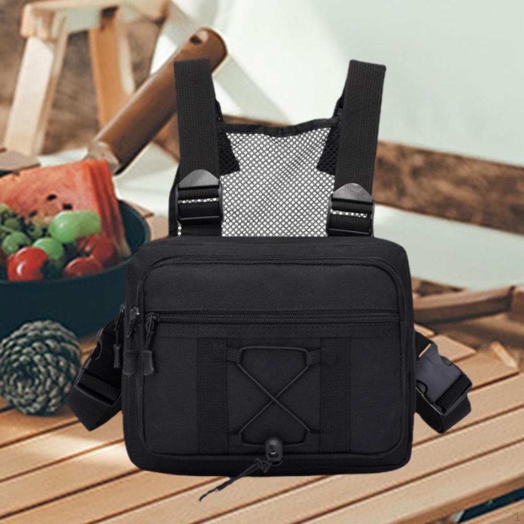 Нагрудная сумка-рюкзак для велоспорта, дышащий жилет, передний пакет-подсумок, плечевой для