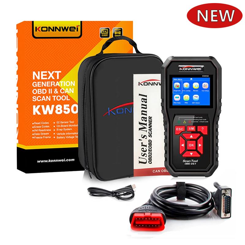 2026 KONNWEI KW850 Car OBD2 Diagnostic Tools Auto Scanner Engine System Check Live Data Clear Code Reader DTC Lookup Fault Code