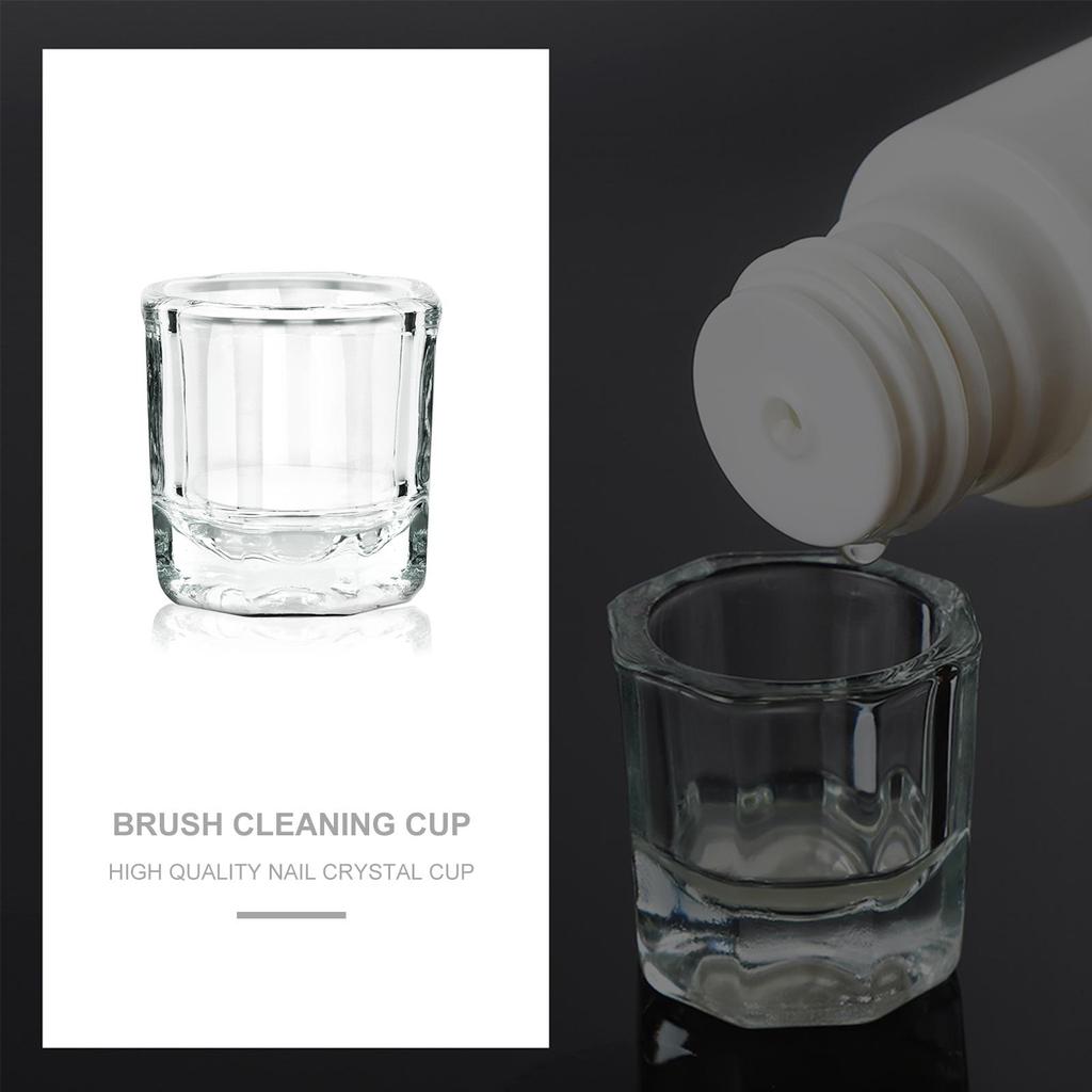 1 шт., стеклянная чашка, хрустальная чашка, набор для акриловых ногтей, акриловый стеклянный контейнер, инструменты для наращивания ногтей, инструменты для наращивания ногтей