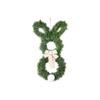 Easter Bunny-Themed Wreath Hanging Ornament. Cartoon  Tail Faux  Door Decoration