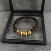 Handmade Natural Coffee Bean Bracelet Elastic Coconut Chip Wood Chip Hand Decoration Bracelet