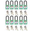 10Set 38mm1.5in Safety Padlock Engineering Insulation DustProof for Factories Construction Sites