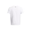 Under Armour Letter Logo Print Crew Neck Short Sleeve T-Shirt Men Tops White 1382915-100