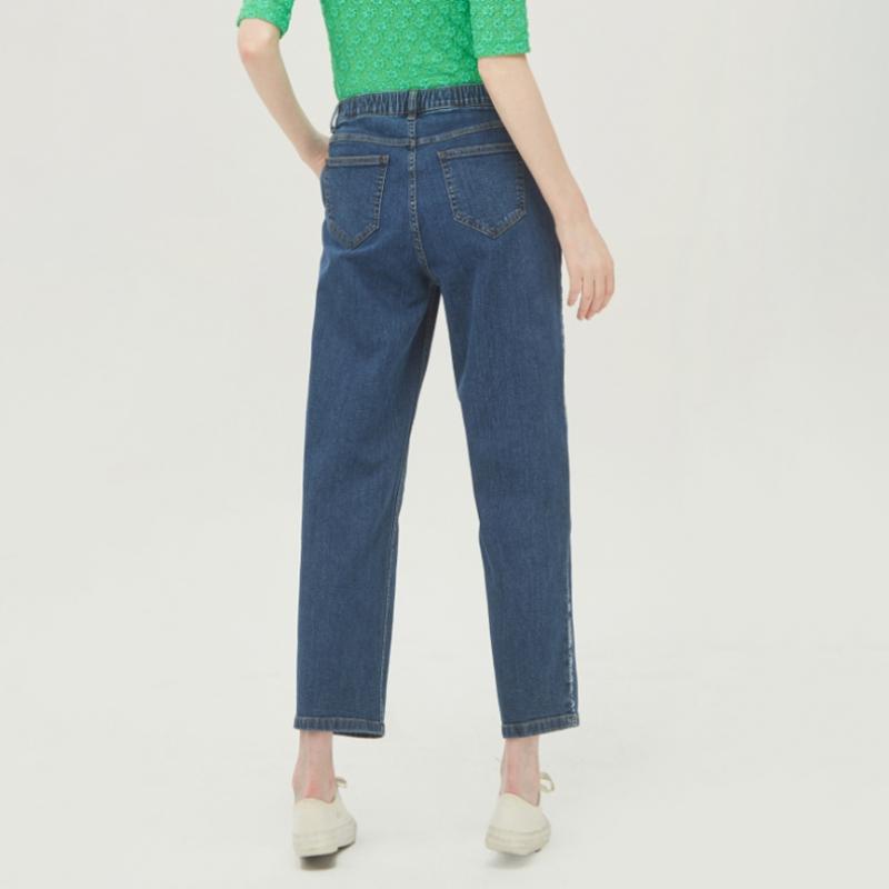  Мешковатые джинсовые брюки Benetton Benetton с боковым принтом Badpb2431