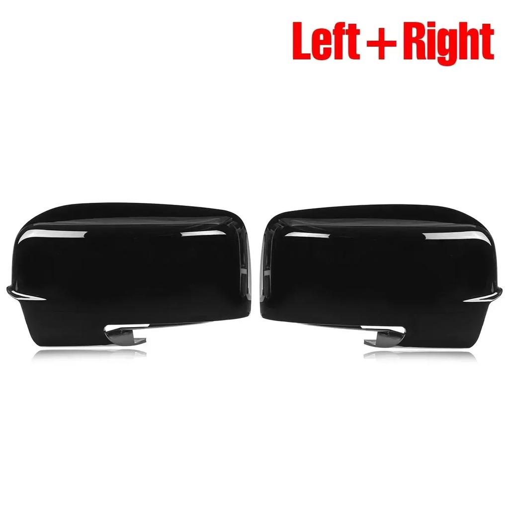 Пара для Dodge Ram 1500 2013-2018 Крышка зеркала заднего вида 68096199AF Глянцево-черный Замена крышки зеркала бокового вида